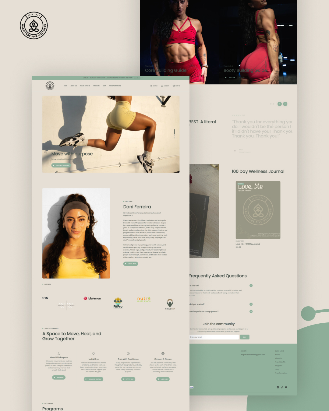 Magnitude5 website shown in a screen mockup